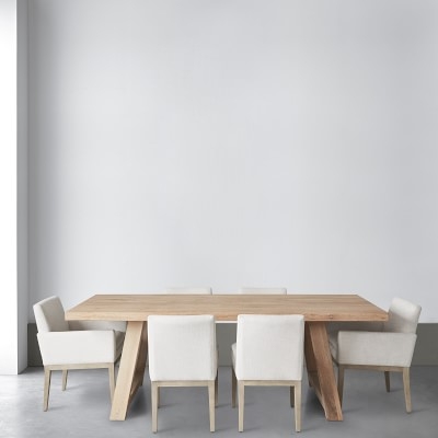 Holt Rectangular Dining Table, 88, Whitewash - Image 0