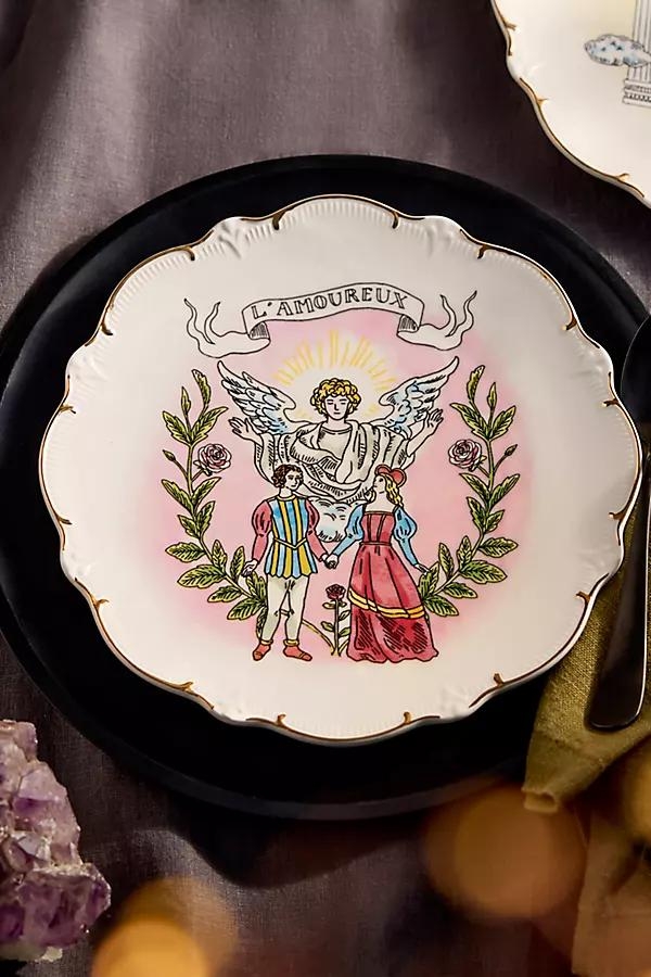 Tarot Stoneware Plate, L'Amoureux - Image 0