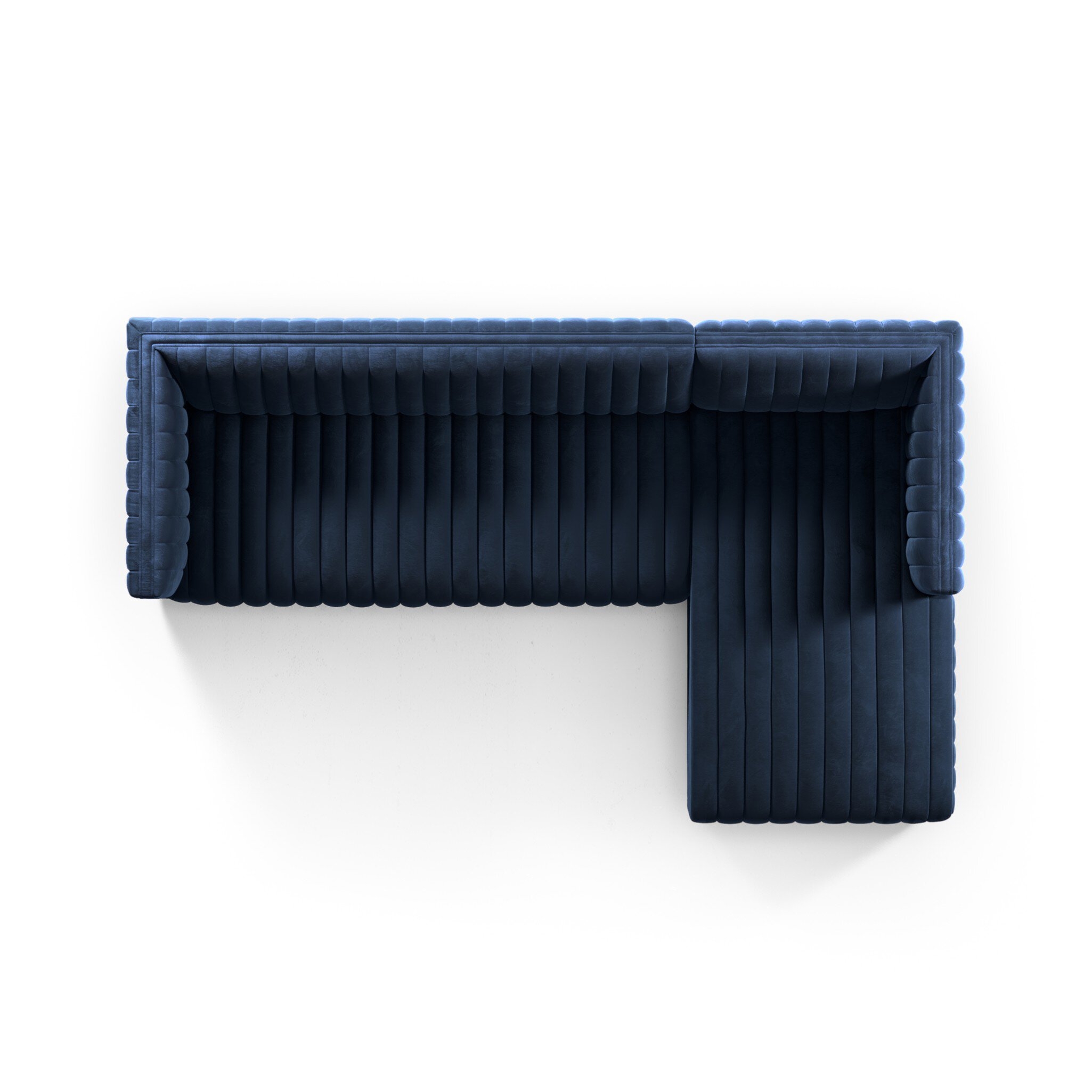 Augustine 2-Piece Sectional - Sapphire Navy - Image 10