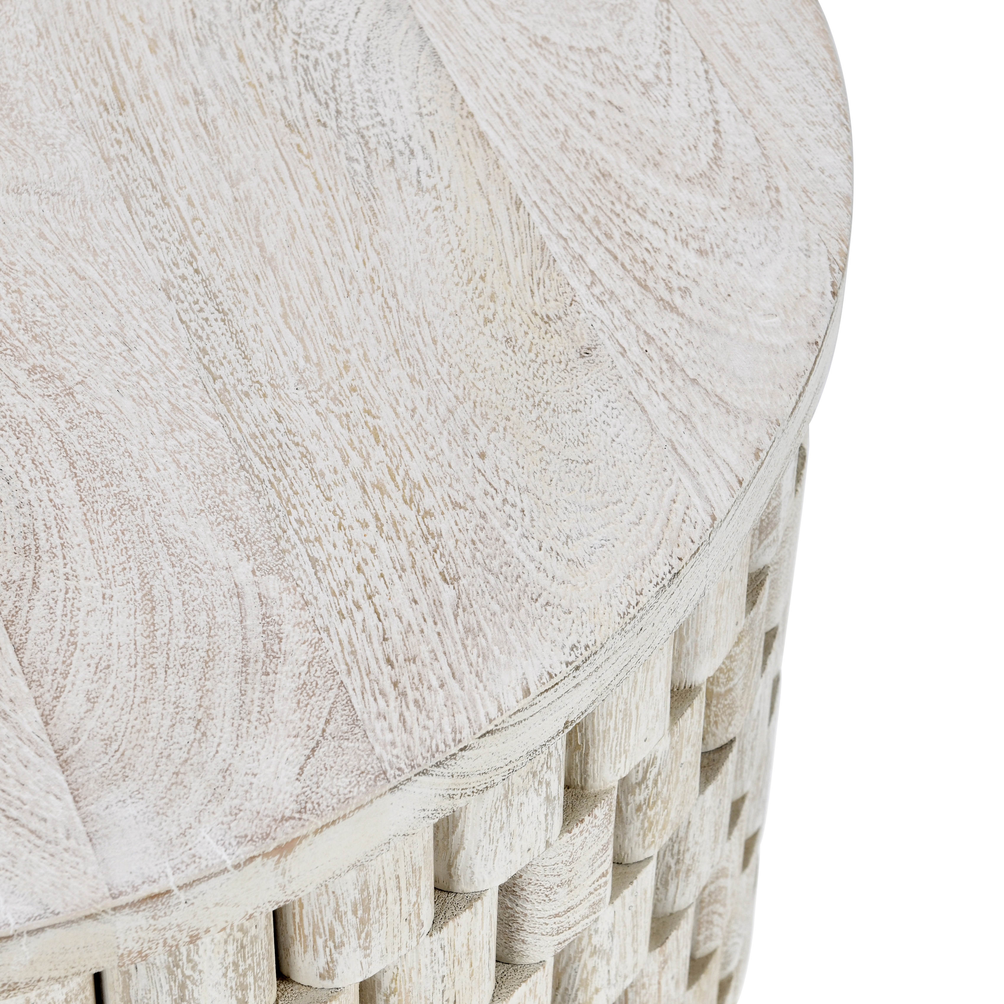 Norwood 25" Round End Table Cream - Image 1