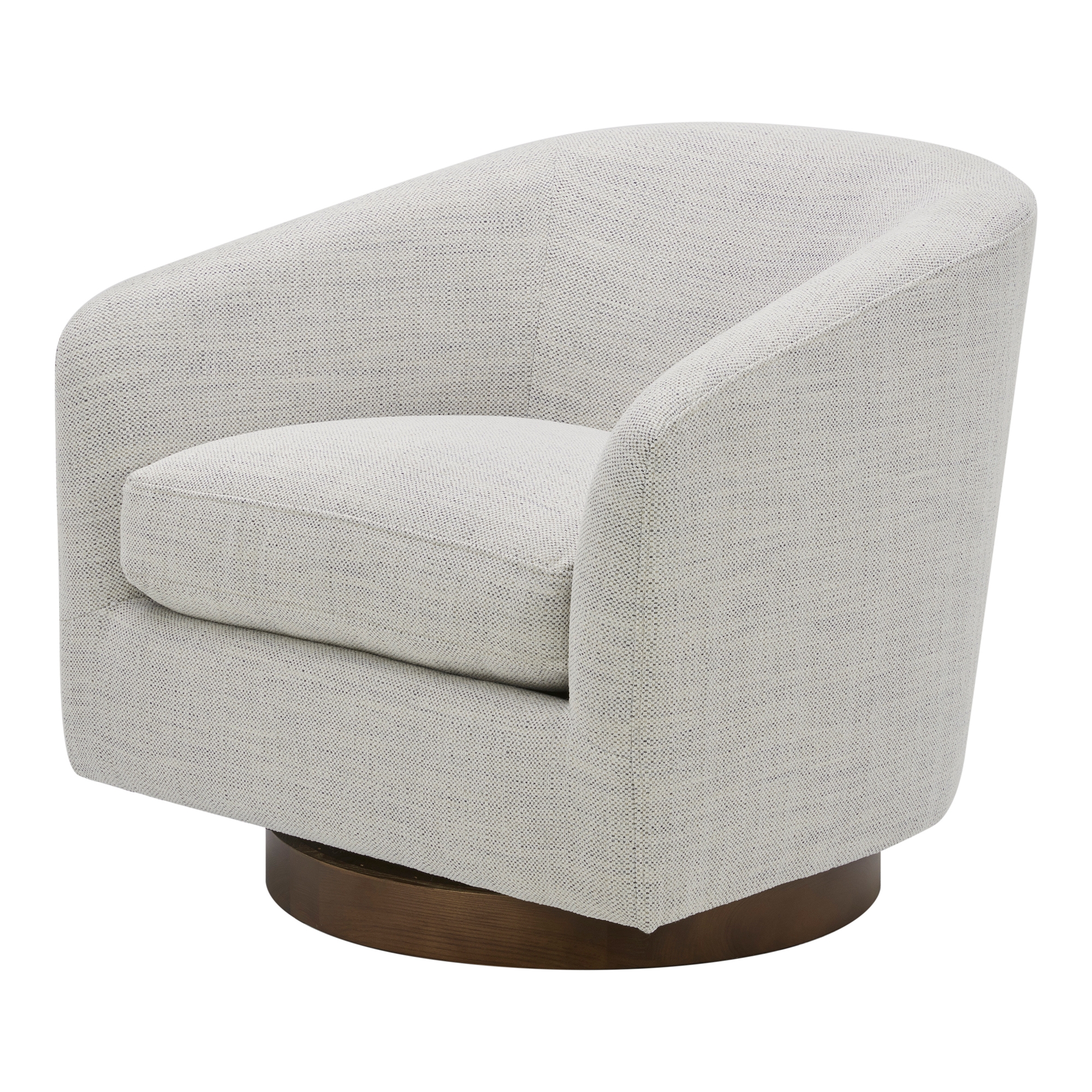 Oscy Swivel Chair Splashed White - Image 4