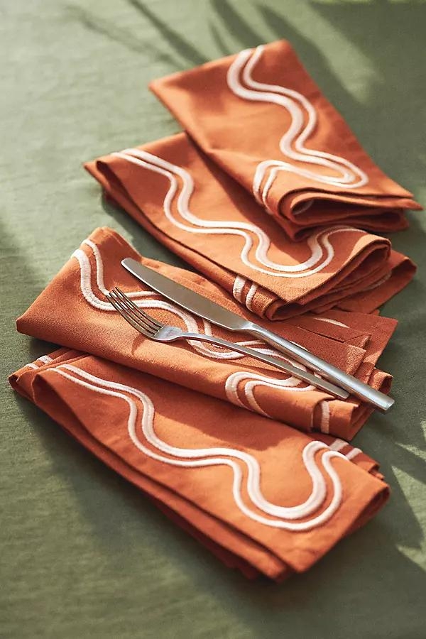 Madeline Embroidered Napkins, Set of 4 - Image 0