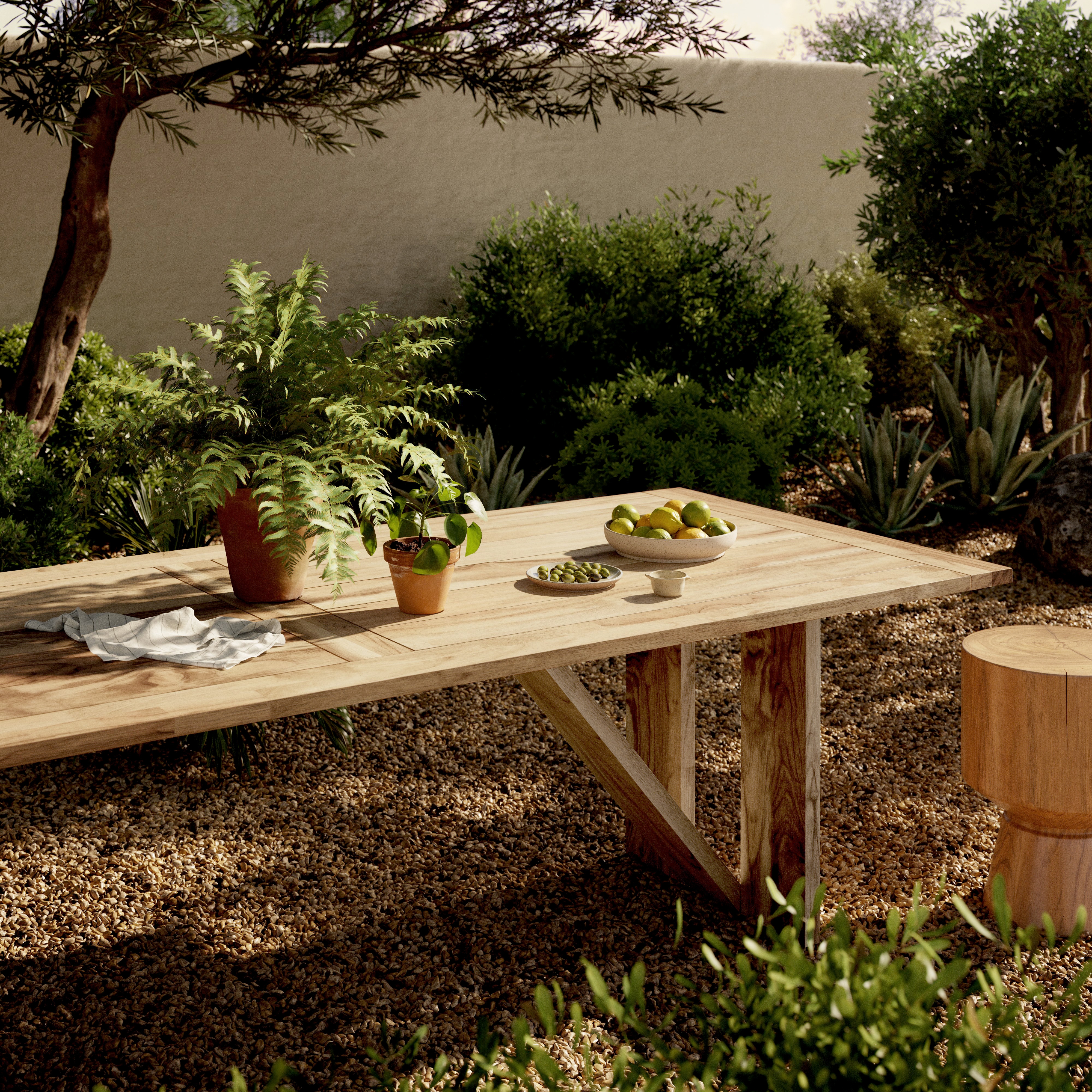 Enders Outdoor Dining Table-Ntrl-Fsc - Image 12