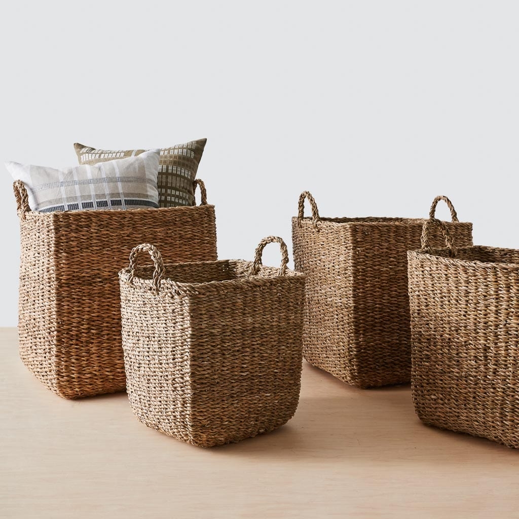 The Citizenry Padma Square Storage Baskets | Small | Tan - Image 10