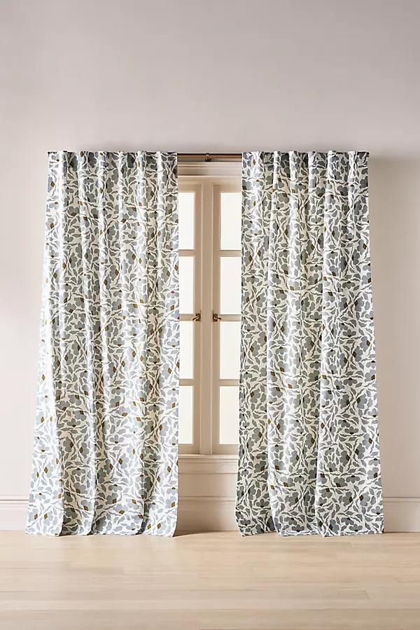Cotton Printed Floral Curtain - Image 0