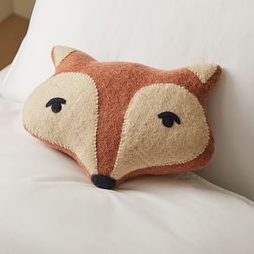Fox Pillow, Orange, WE Kids - Image 0