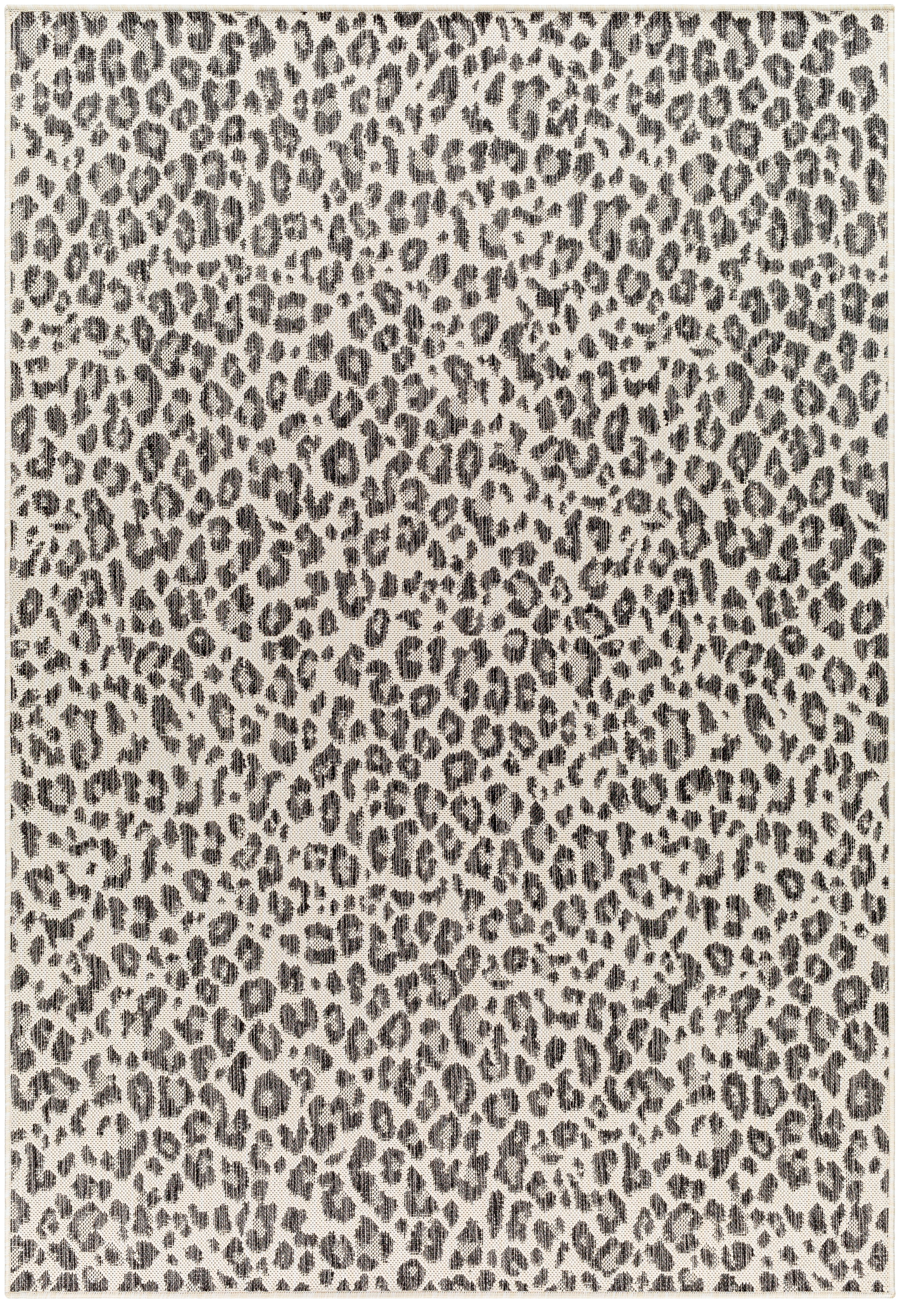 Ravello Beige Outdoor 5'3" x 7' Machine Woven Rug - Image 0