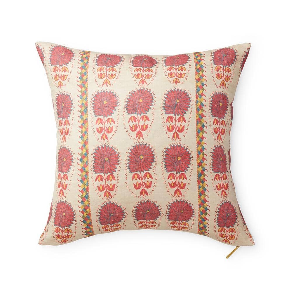 Fuchsia Daisy Suzani Pillow - Image 0