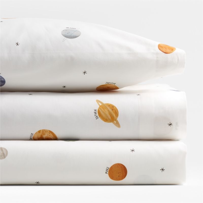 Stay Cool Outer Orbit 100% Organic Cotton Toddler Sheet Set - Image 3