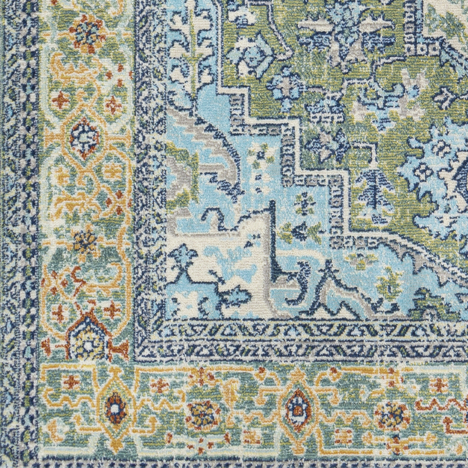 Livabliss Bodrum Blue Outdoor 8'10" x 12' Machine Woven Rug - Image 5