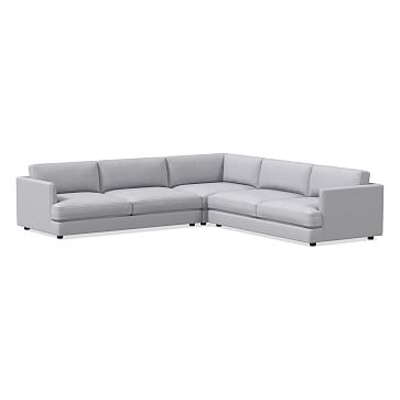 Haven XL Sectional Set 07: Left Arm Sofa, Corner, Right Arm Sofa, Trillium, Eco Weave, Dove, Concealed Support - Image 0