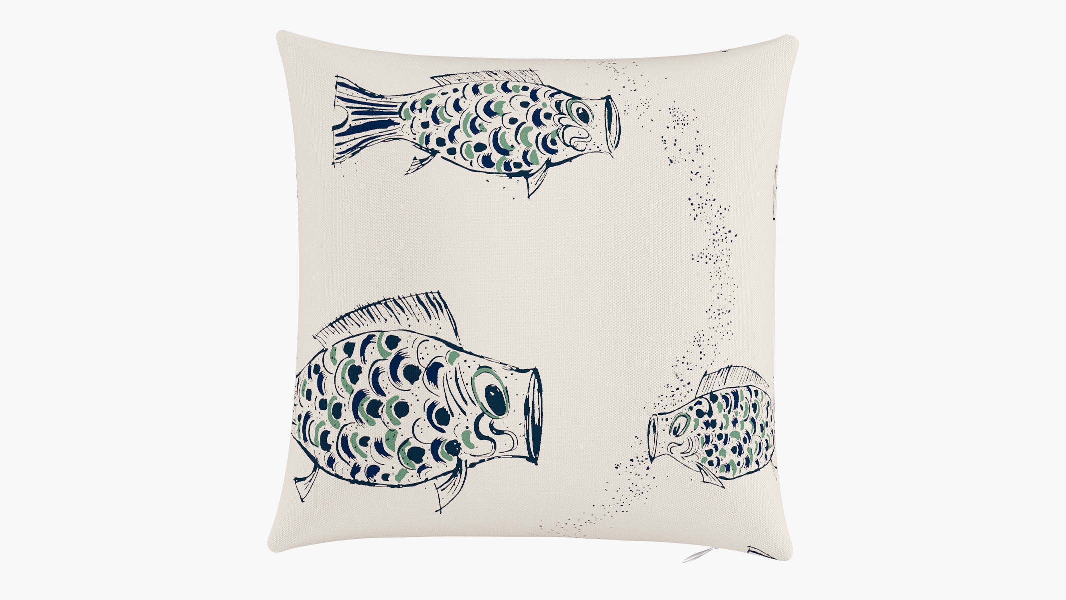 Throw Pillow 16", Canvas Sakana, 16" x 16" - Image 0