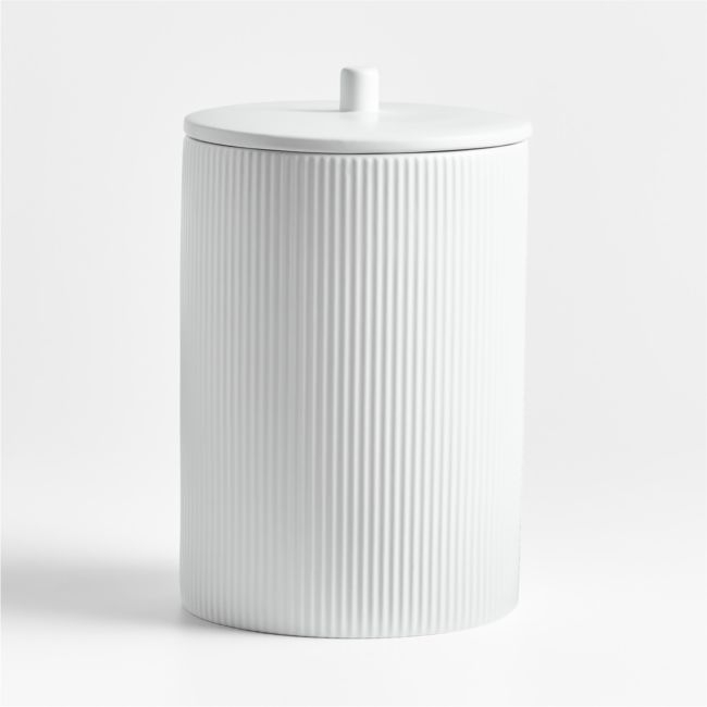 Hanno Extra-Large Textured Ceramic Canister - Image 0