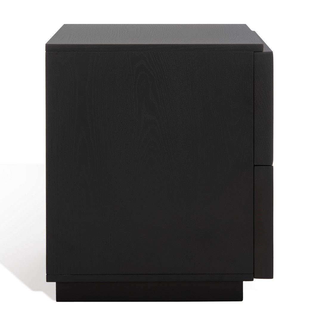 Zeus 2 Drawer Nightstand - Black - Image 5