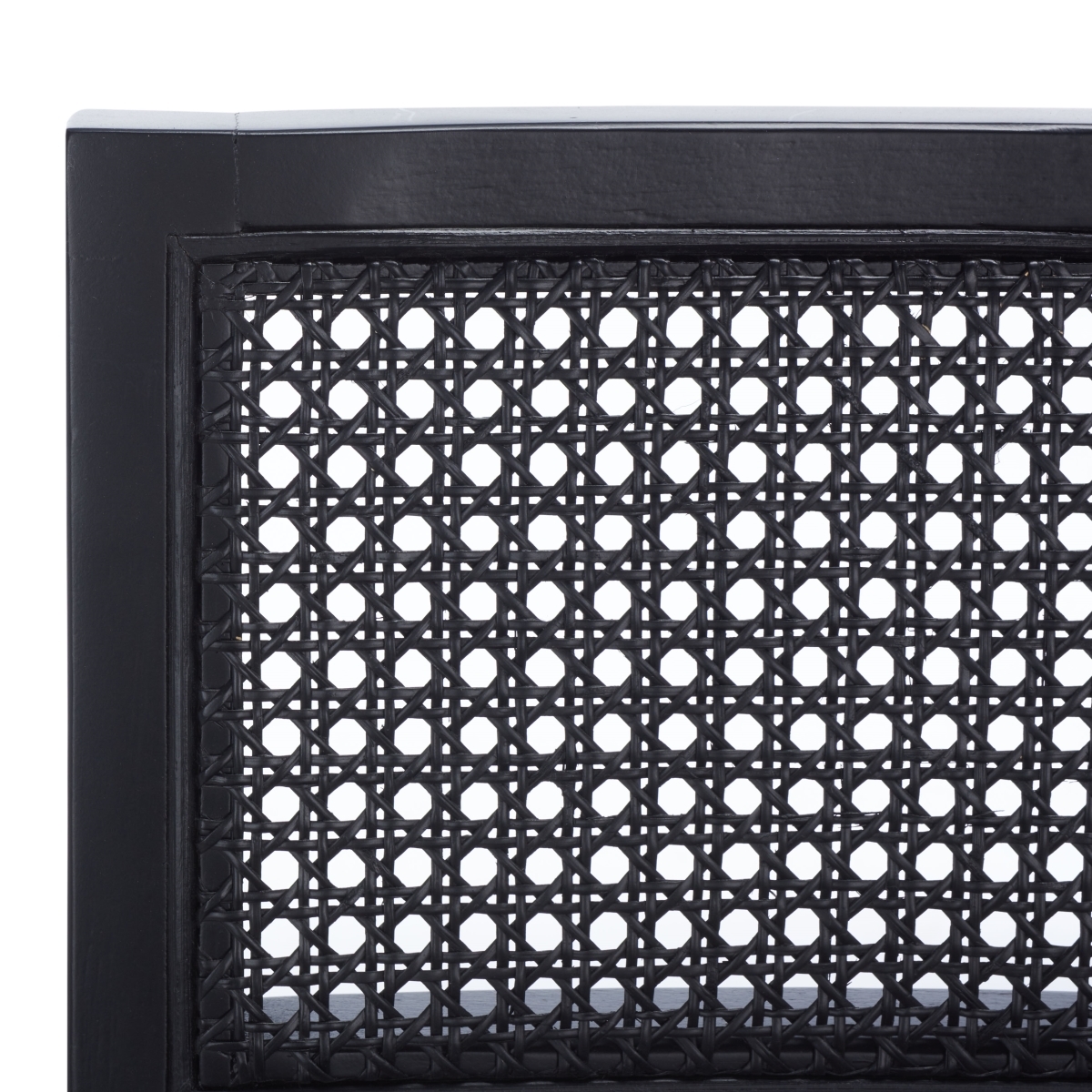 Seika Rattan Counter Stool - Black - Safavieh - Image 2