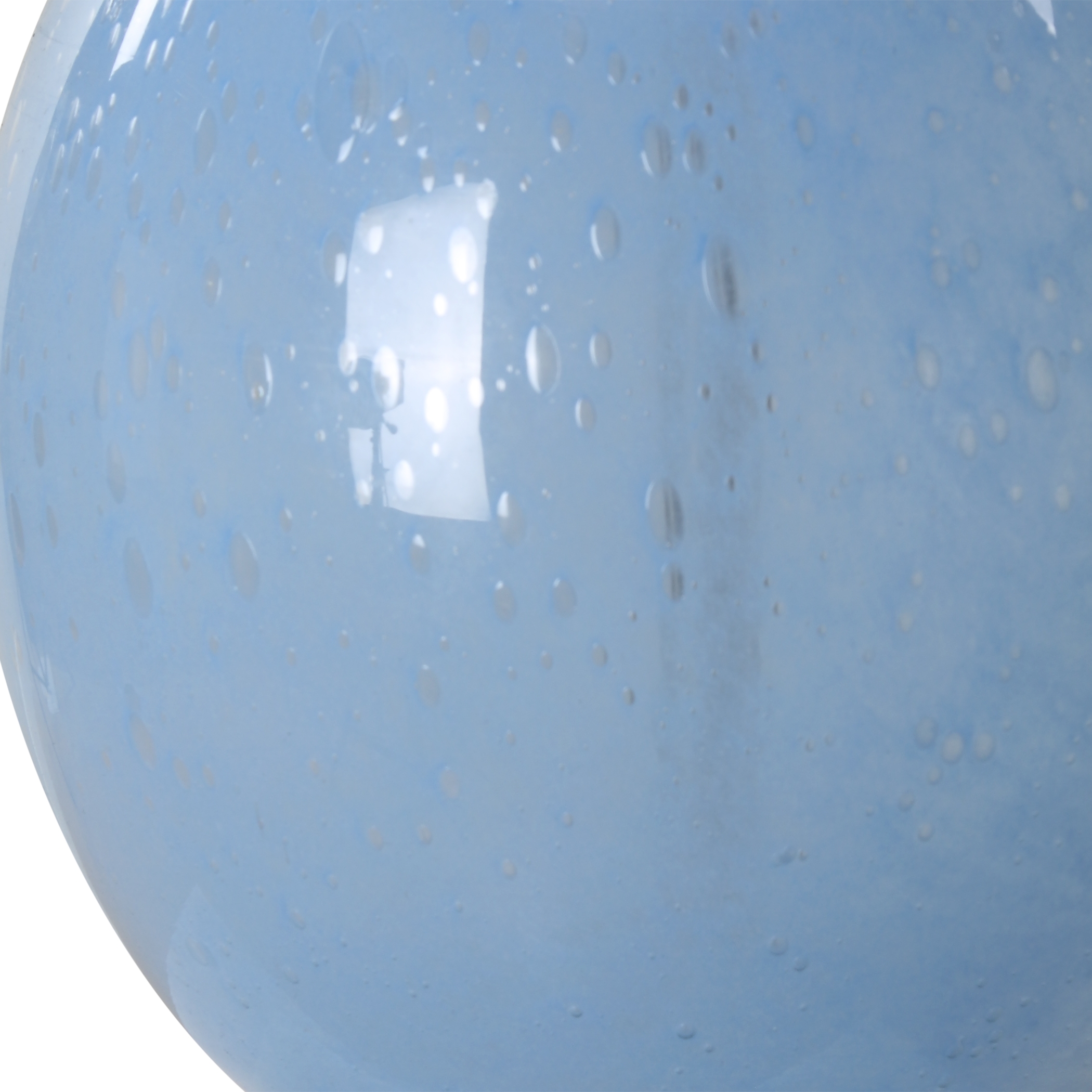 Clear Sky Blue Glass Table Lamp - Image 5
