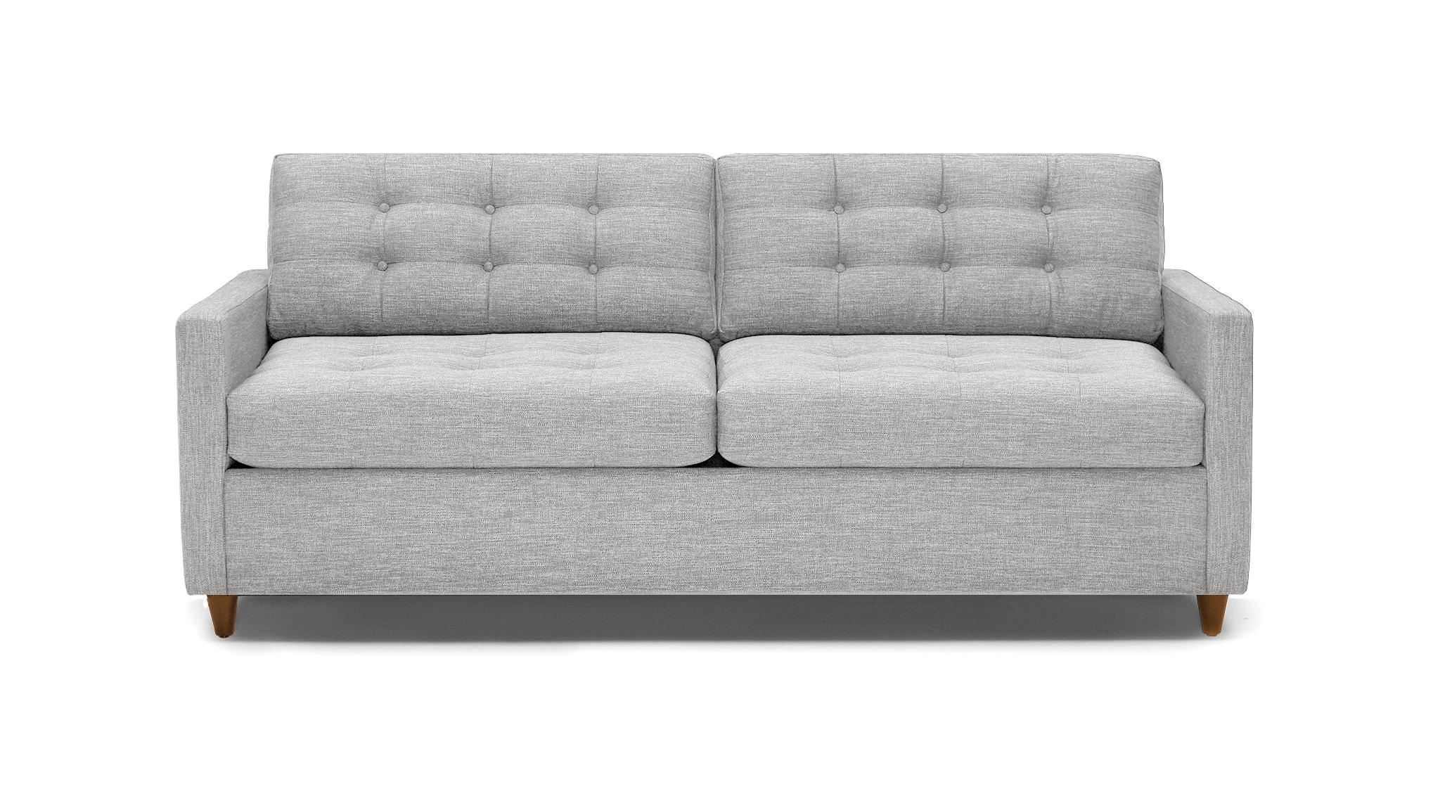 Gray Eliot Mid Century Modern Sleeper Sofa - Sunbrella Premier Fog - Mocha - Foam - Image 0