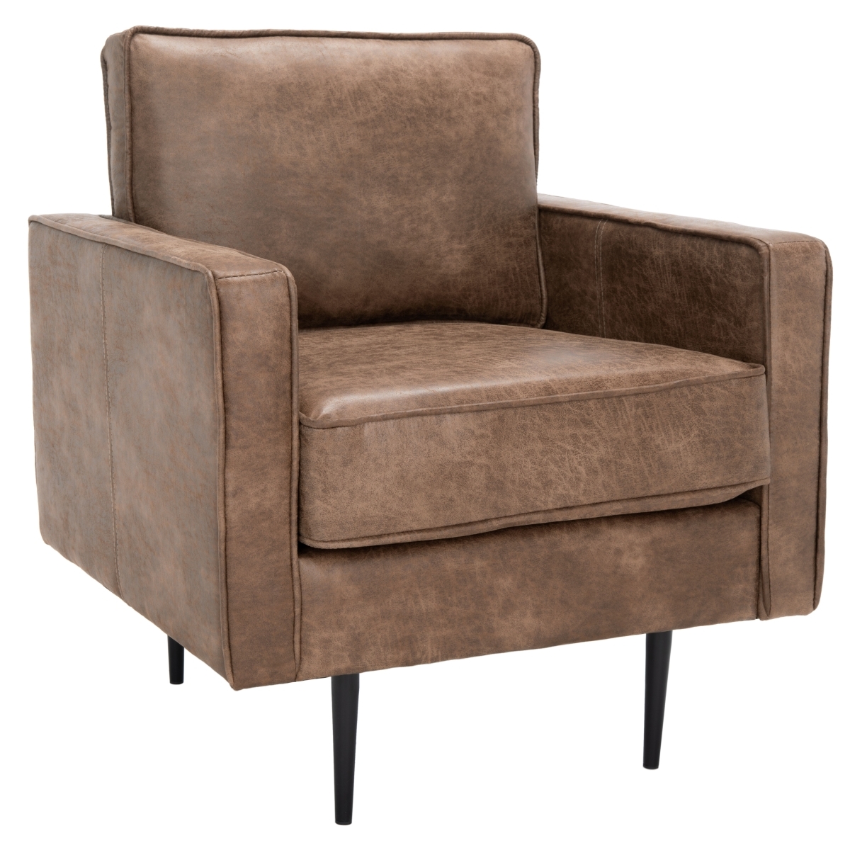 Paityn Accent Chair - Brown / Black - Safavieh - Image 6