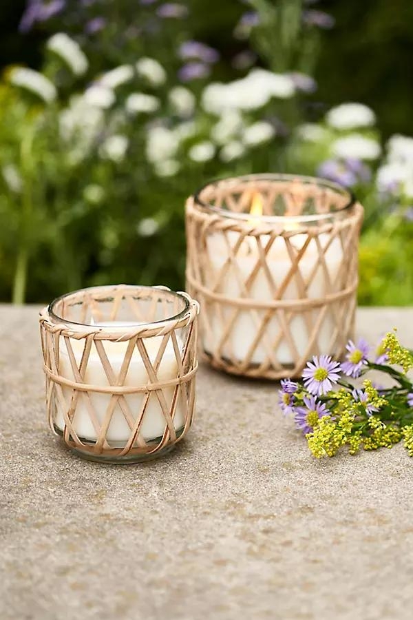 Summer Nights Rattan Citronella Candle - Image 0