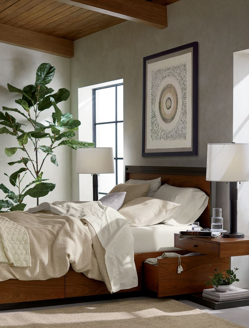 Favorite Organic Cotton Percale Dove Grey Twin/Twin XL Bed Sheet Set - Image 1
