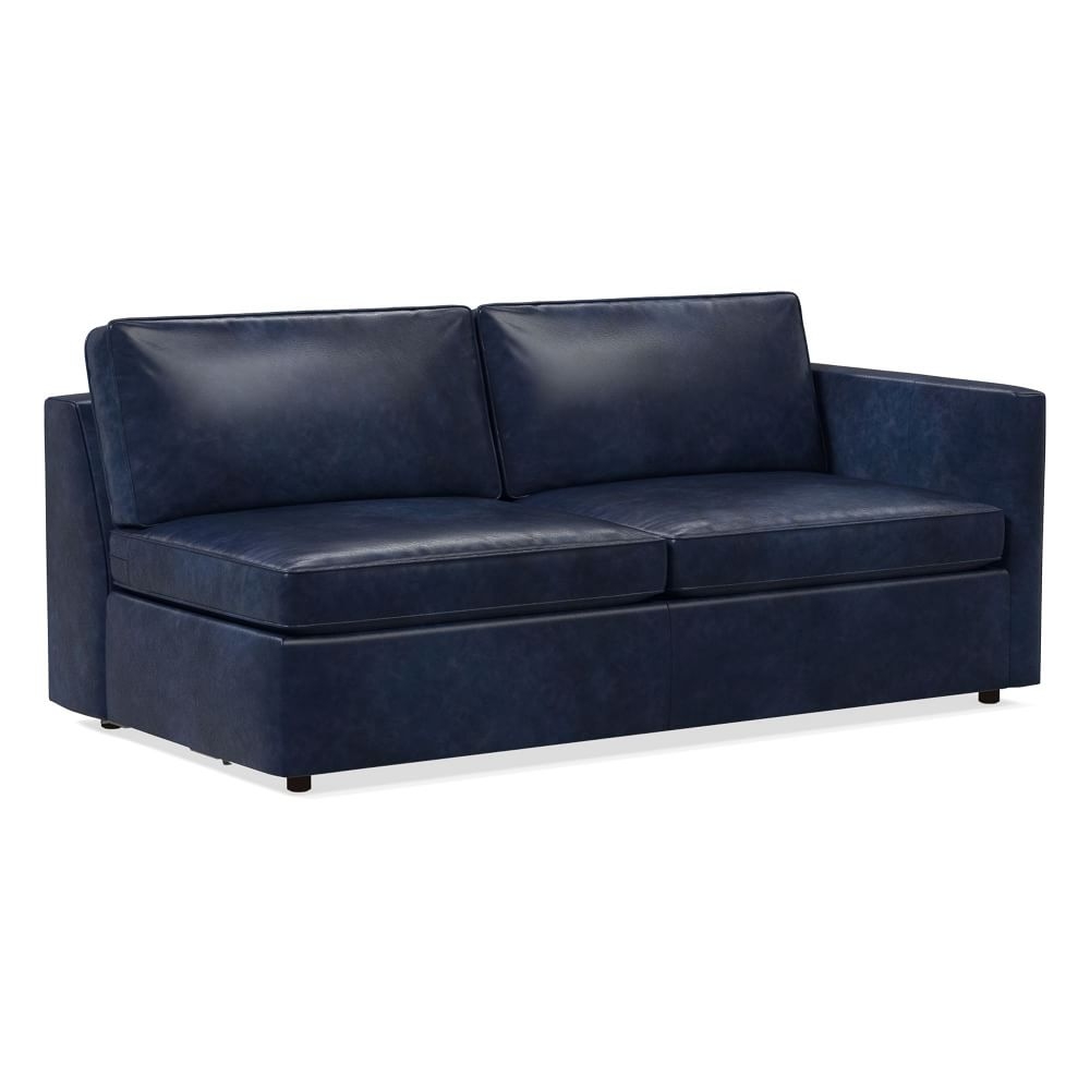 Harris RA Sleeper Sofa, Poly, Sierra Leather, Navy, Concealed Support - Image 0