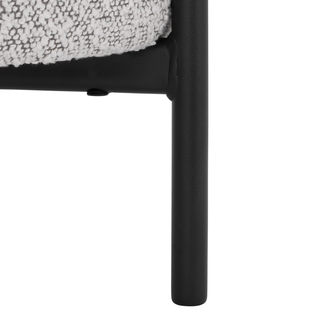 Crius Ottoman - Light Grey / Black - Safavieh - Image 3