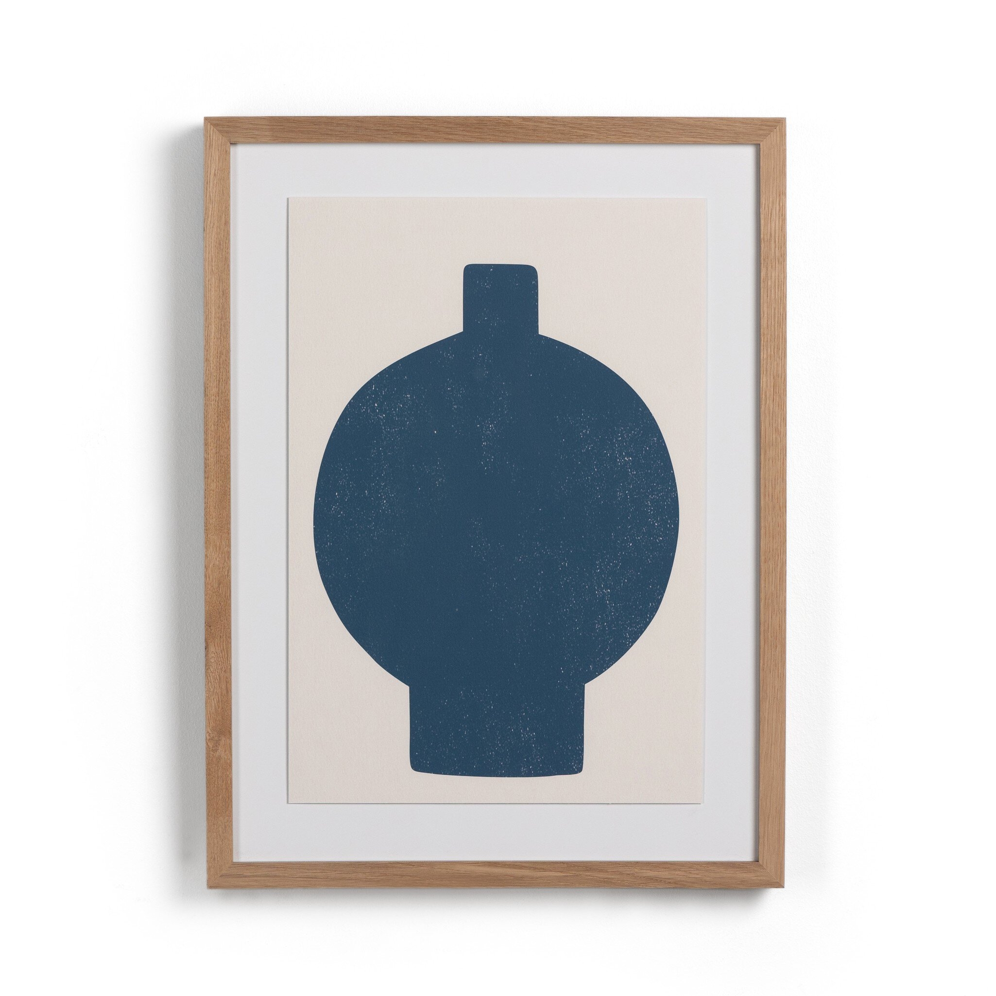 Ceramic Vase III by Roseanne Kenny - Vertical Grain 2.5 White Oak - Image 0