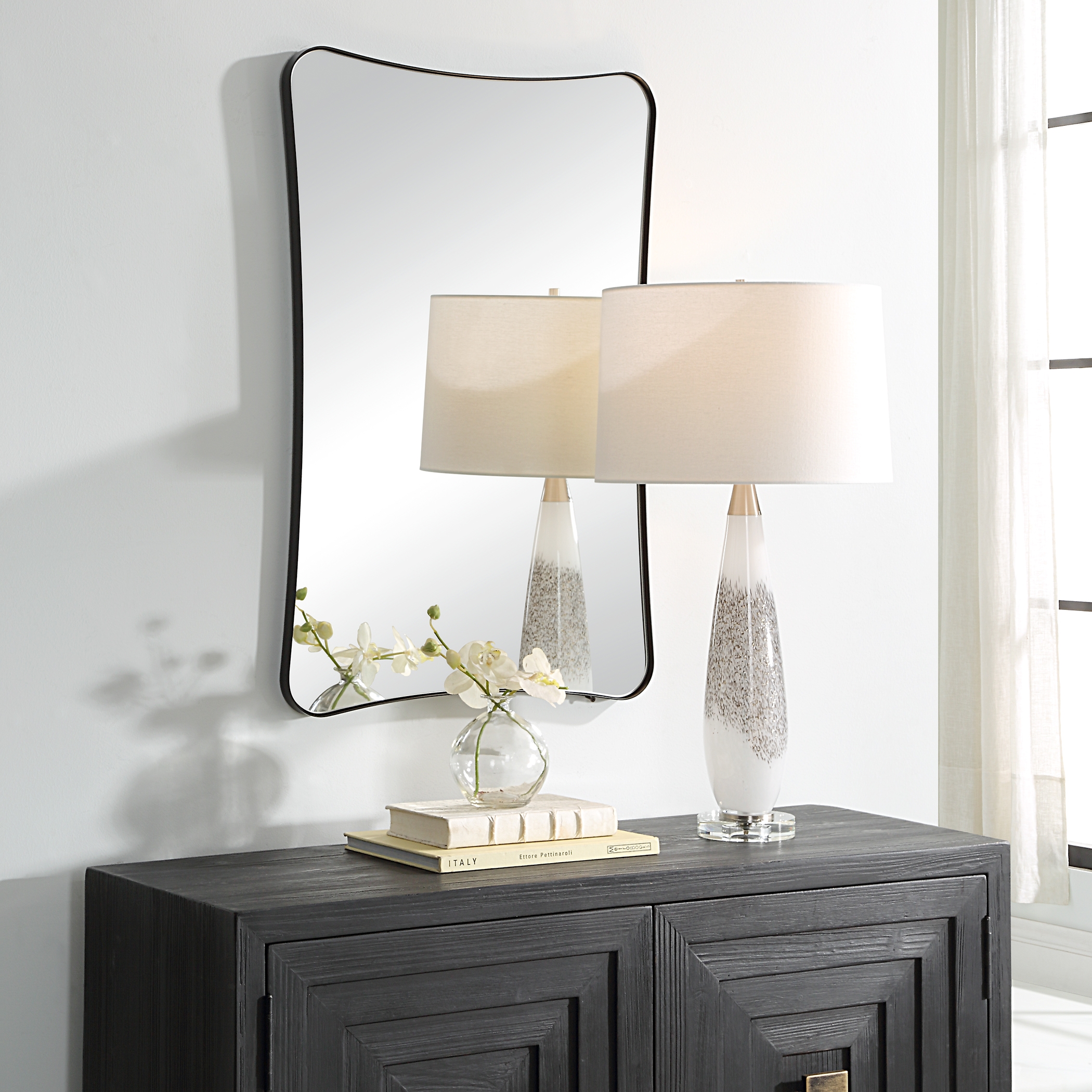 Loudon Black Vanity Mirror - Image 1