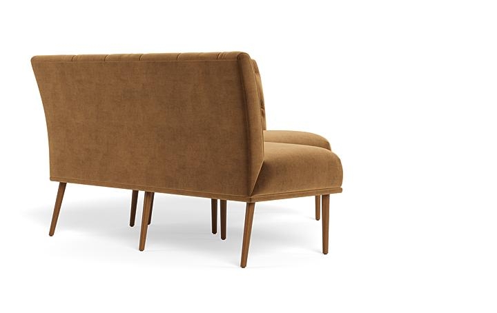 Dorian Upholstered Petite Left Banquette with Tufting Option - Image 1