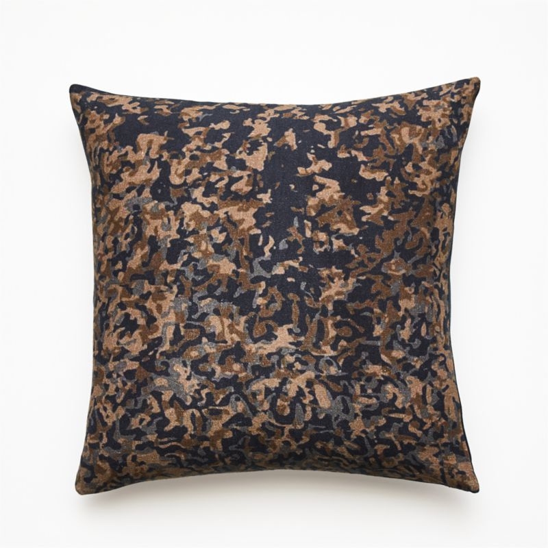 18" Astor Camouflage Pillow with Feather-Down Insert - Image 1