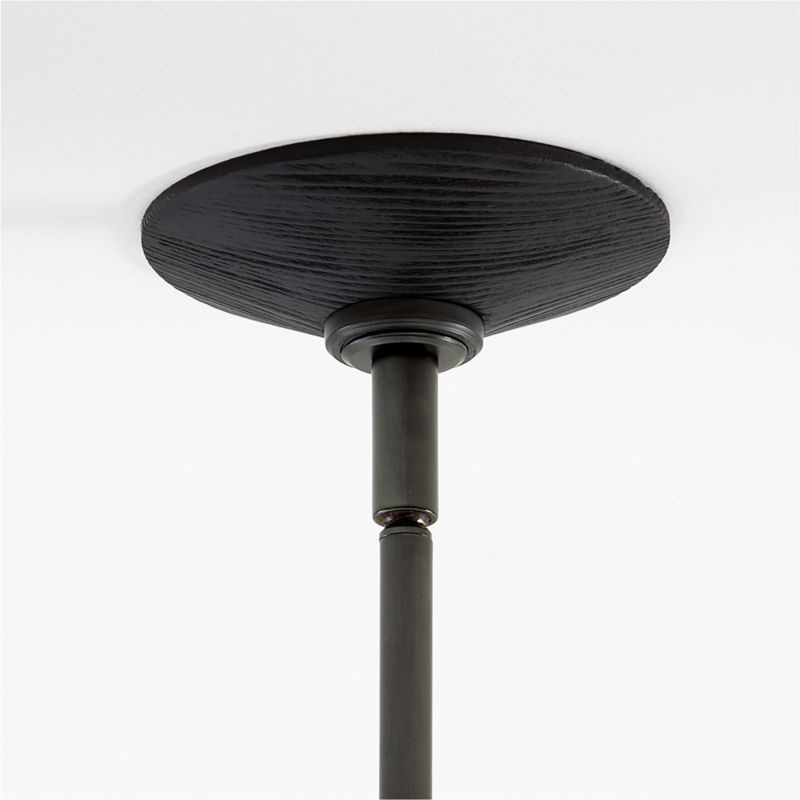 Colt Linear LED Wood Black Chandelier Light - Image 3