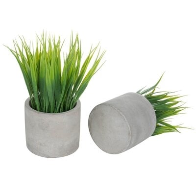 2 - Piece Artificial Snake Plant in Pot Set - Image 0