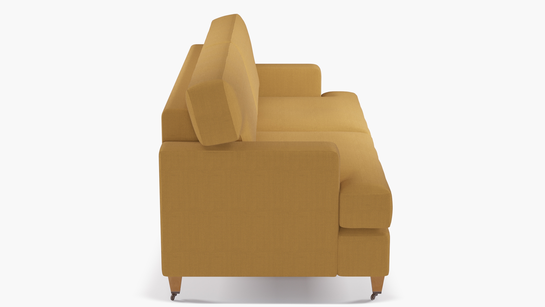 Classic Sofa, French Yellow Everyday Linen, Oak - Image 2
