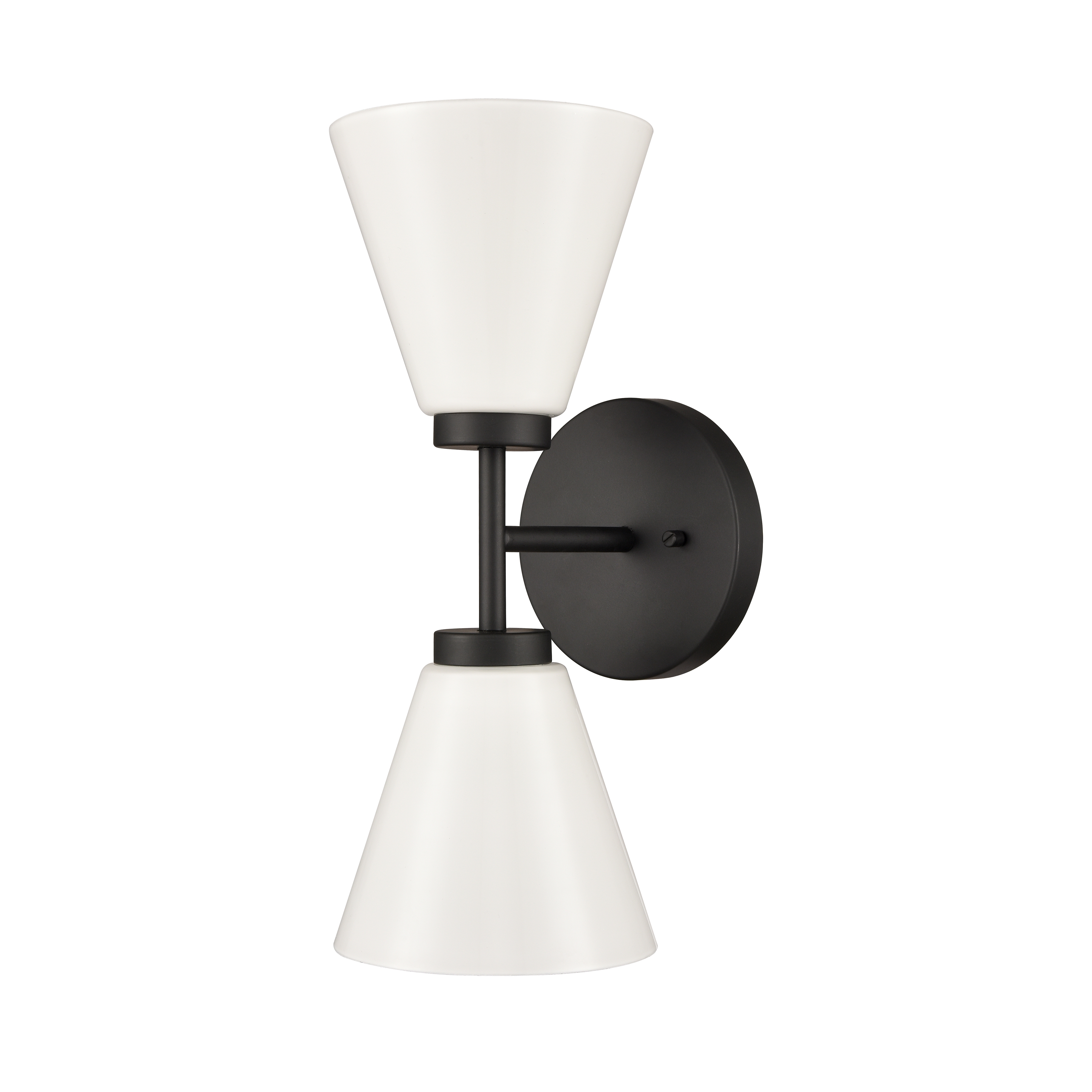 Houghton 15'' High 2-Light Vanity Light - Matte Black - Image 1