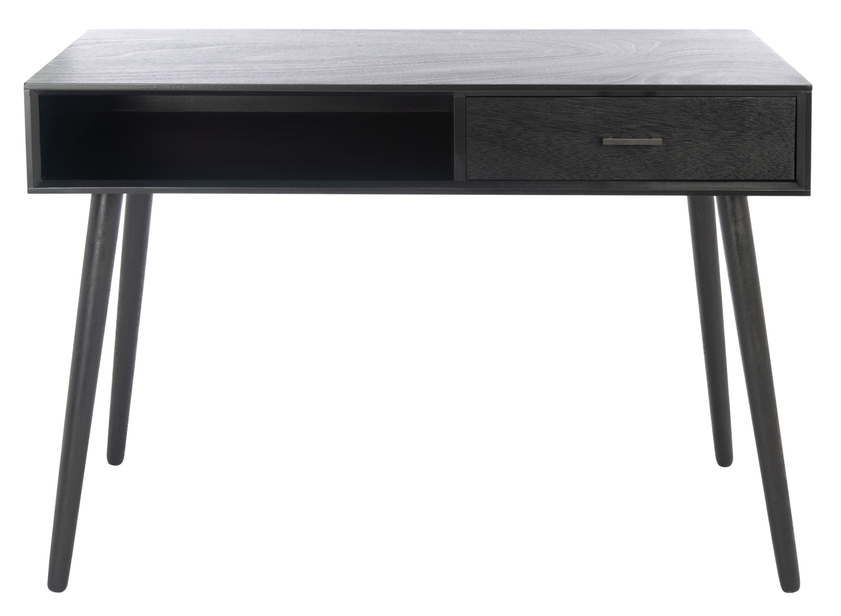 Remy 1 Drawer Writing  Desk - Black - Safavieh - Image 0
