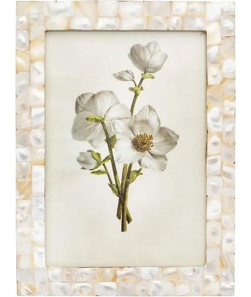 Mother of Pearl Photo Frame, Holds 5" x 7" Photo - Image 1