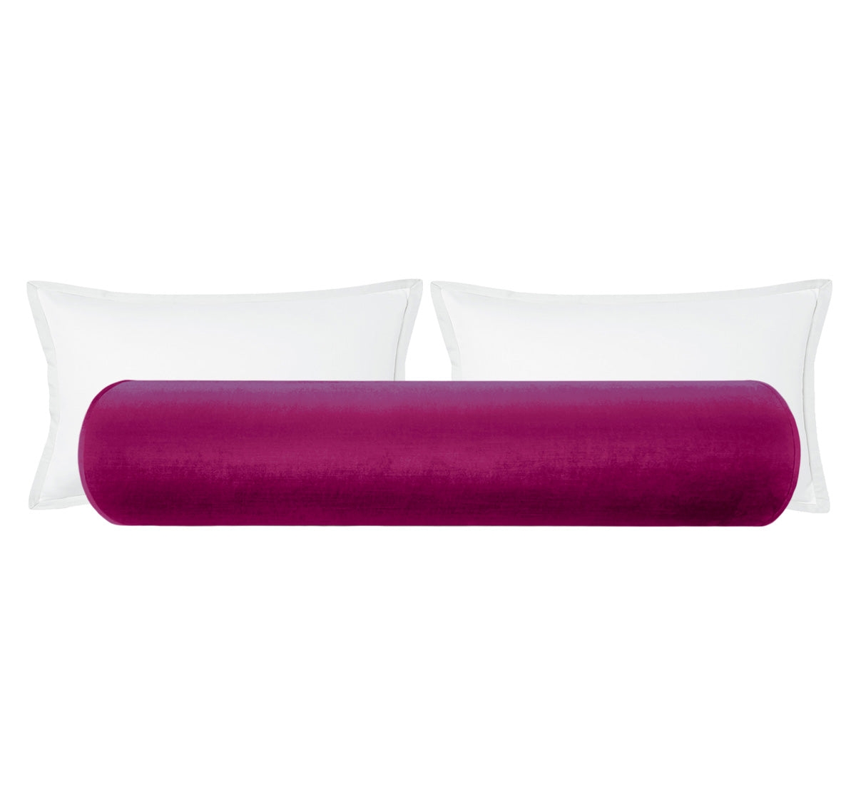 THE BOLSTER :: FAUX SILK VELVET // MAGENTA - BY THE YARD - Image 0