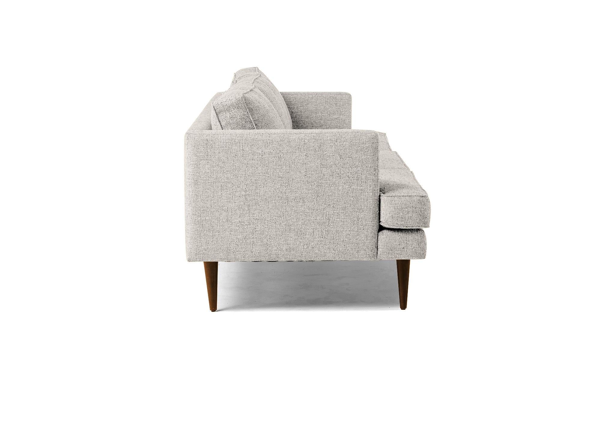 Beige/White Preston Mid Century Modern Grand Sofa - Merit Dove - Mocha - Image 2