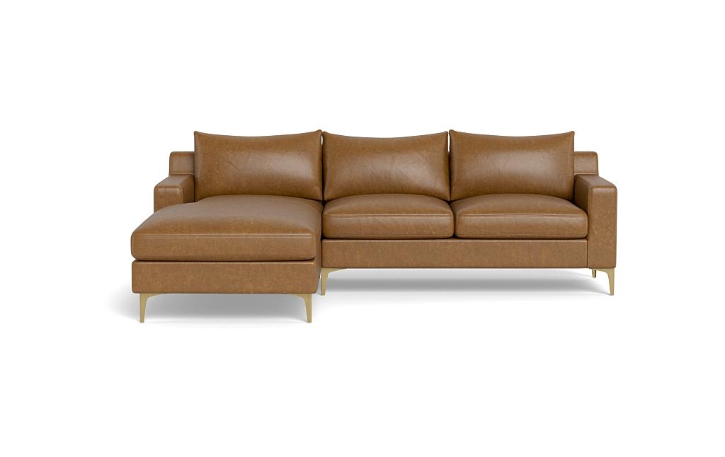 Sloan Leather Left Chaise Sectional - Image 0