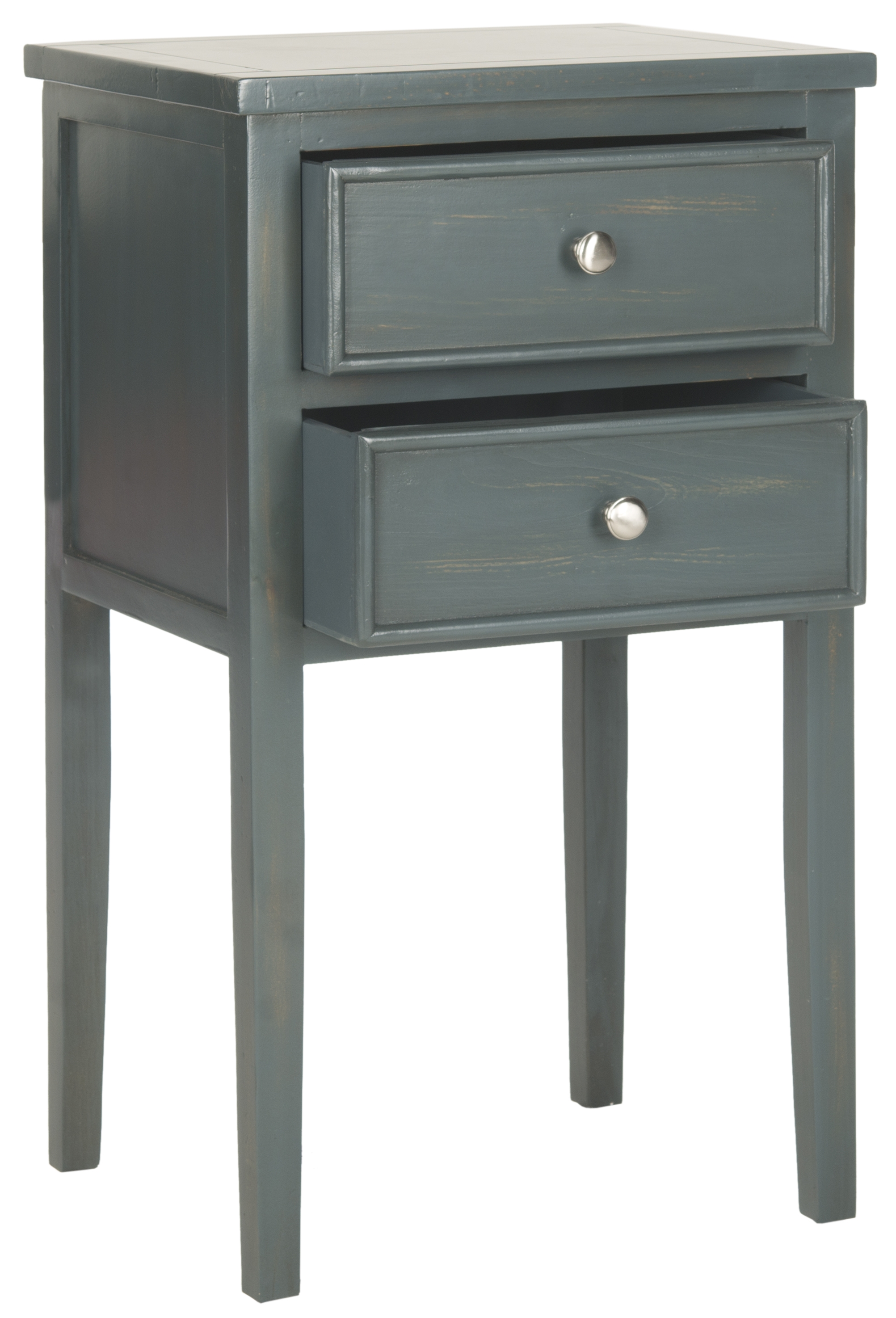 Toby Nightstand With Storage Drawers - Steel Teal - Arlo Home - Image 0