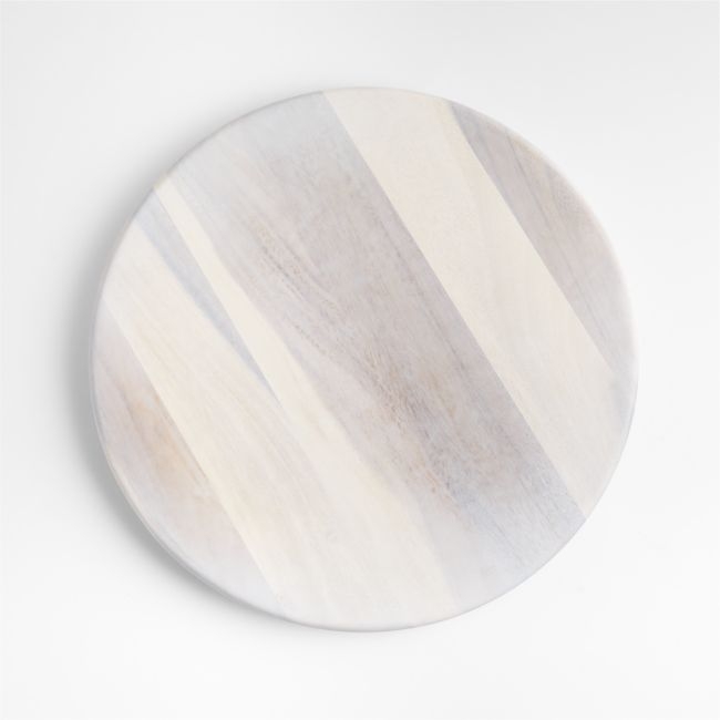 Tondo 20" White-Washed Lazy Susan - Image 0