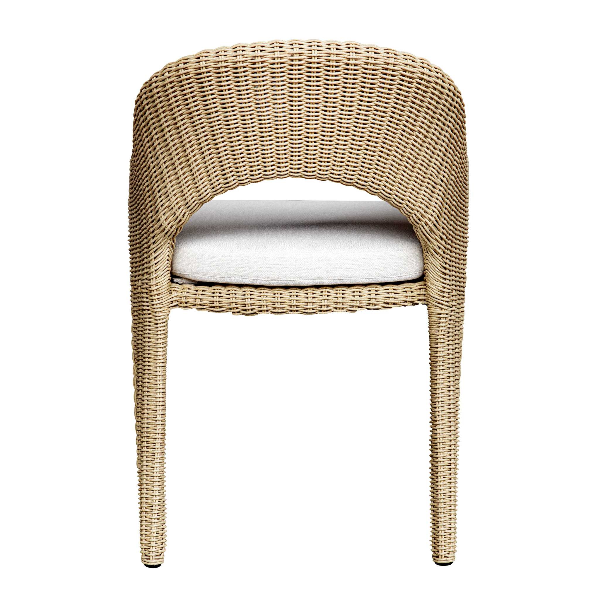 Kavali Outdoor Wicker Dining Armchair - Image 6