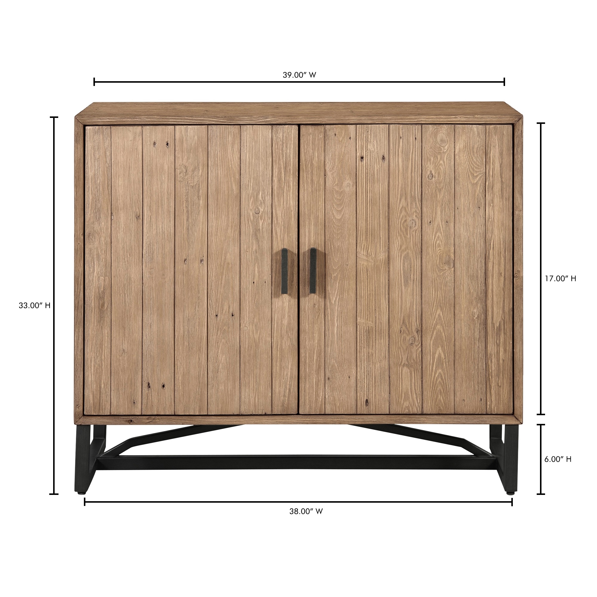 Sierra 2 Door Cabinet Natural - Image 8