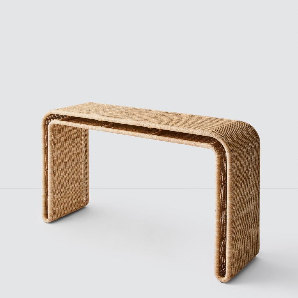 The Citizenry Penida Wicker Console Table | Natural - Image 3