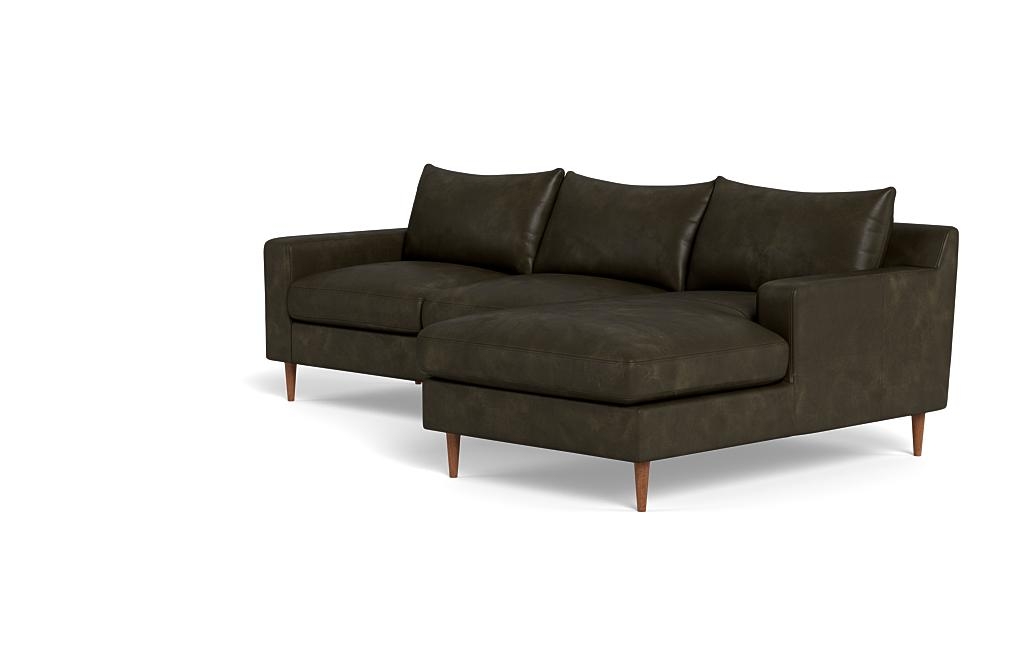 Sloan Leather Right Chaise Sectional - Image 2