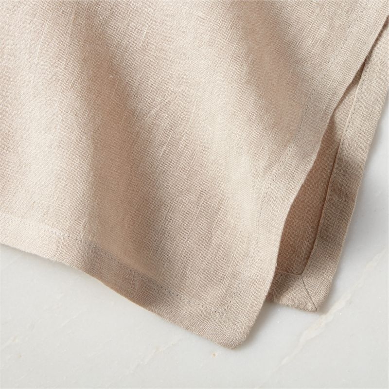 Bolt Taupe Linen Napkins Set of 4 - Image 3