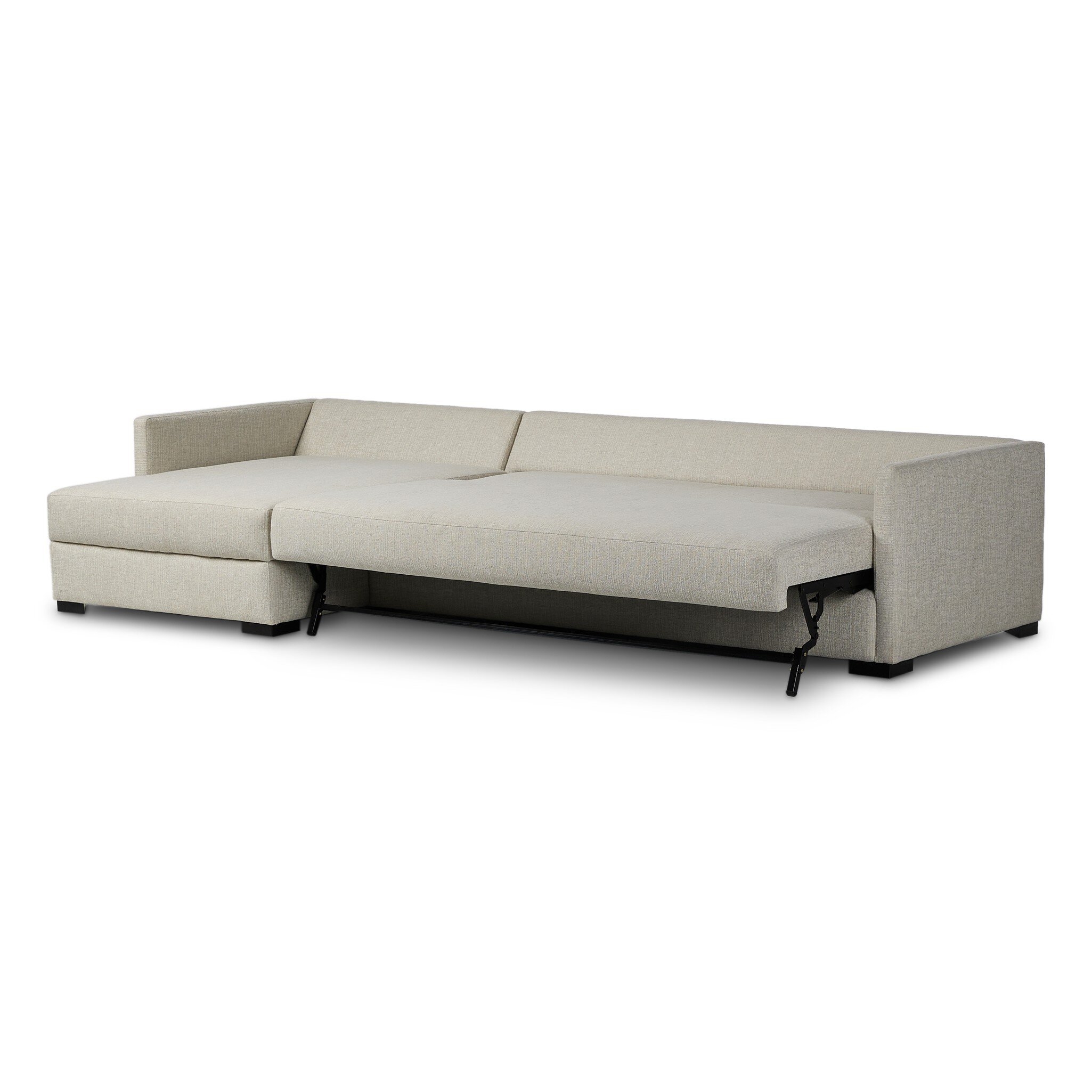 Wickham 2Pc Sleeper Sectional W/Storage - Alameda Snow - Image 10