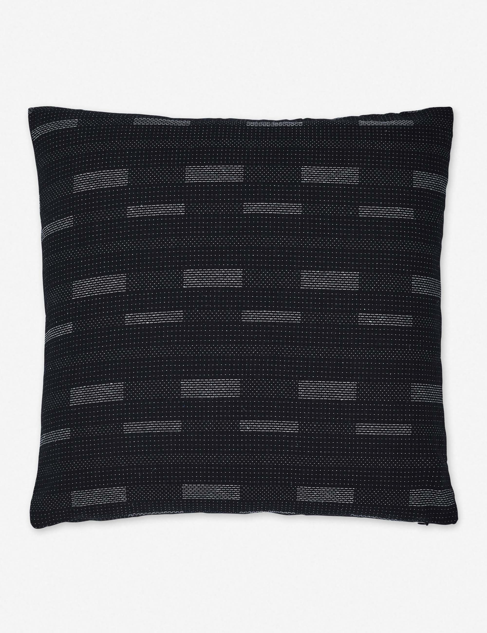 Kimora Pillow, Black, 18" x 18" - Image 0