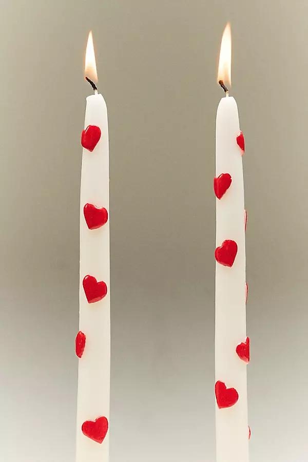 The Amour Taper Candles, Set of 2 - Image 0