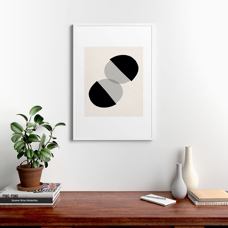 Approach by Rose Beck - Framed Art Print Modern White 24" x 36" - Image 1